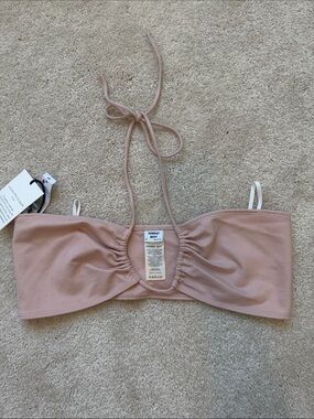 Aritzia Blush Pink Bandeau Halter Top